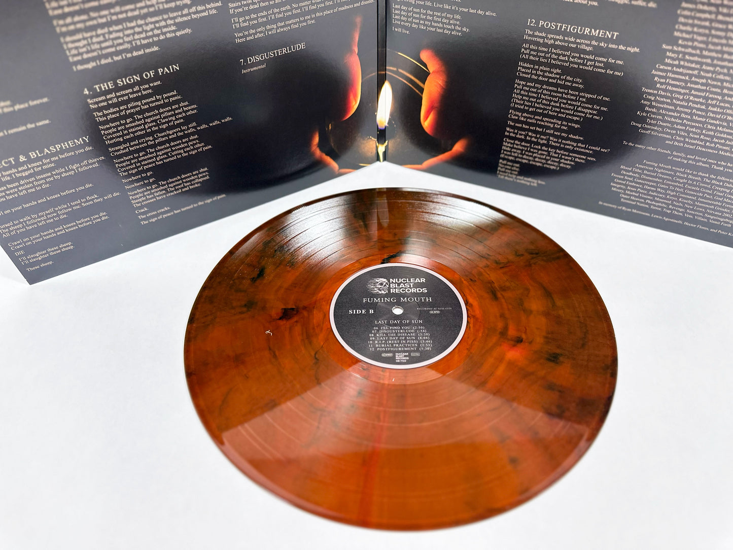 Last Day of Sun Orange Brown Marble Vinyl LP